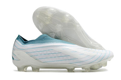 Men's Adidas X Speedportal+ FG Football Boots - White/Blue