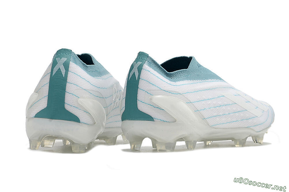 Men's Adidas X Speedportal+ FG Football Boots - White/Blue 6