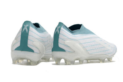 Men's Adidas X Speedportal+ FG Football Boots - White/Blue