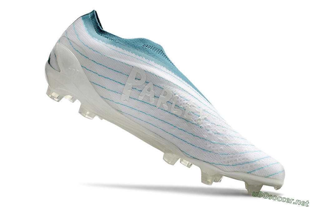 Men's Adidas X Speedportal+ FG Football Boots - White/Blue 4