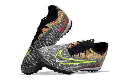 Unisex Nike Phantom GX Elite TF Football Shoes - Grey/Green/Rainbow