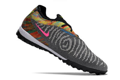 Unisex Nike Phantom GX Elite TF Football Shoes - Grey/Green/Rainbow
