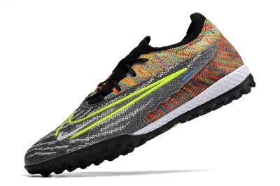Unisex Nike Phantom GX Elite TF Football Shoes - Grey/Green/Rainbow