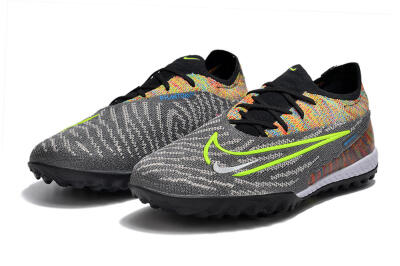 Unisex Nike Phantom GX Elite TF Football Shoes - Grey/Green/Rainbow