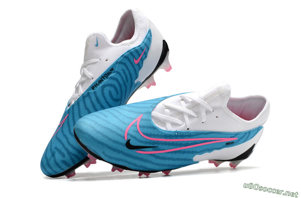 Unisex Nike Phantom GX Academy FG Football Boots - Blue/White/Pink 5