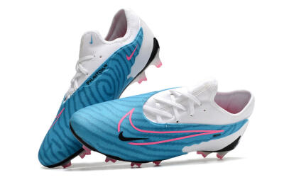 Unisex Nike Phantom GX Academy FG Football Boots - Blue/White/Pink