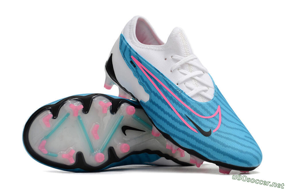 Unisex Nike Phantom GX Academy FG Football Boots - Blue/White/Pink 4