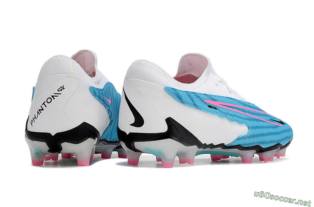 Unisex Nike Phantom GX Academy FG Football Boots - Blue/White/Pink 8