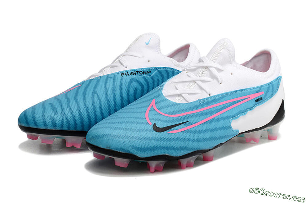Unisex Nike Phantom GX Academy FG Football Boots - Blue/White/Pink 9