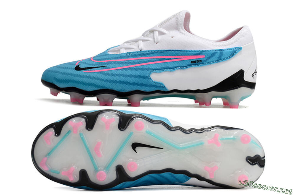 Unisex Nike Phantom GX Academy FG Football Boots - Blue/White/Pink 1