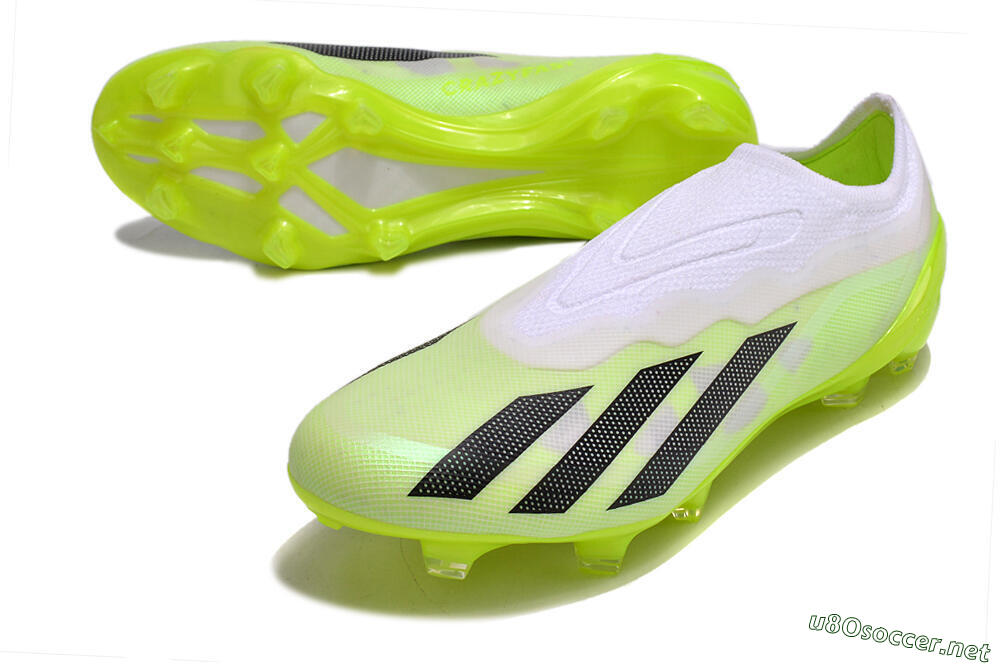 Men's Adidas X Crazyfast.1 LL FG Football Boots - Green/Black/White 3