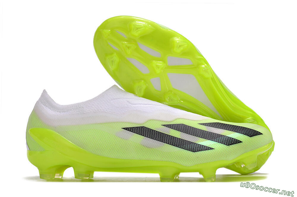 Men's Adidas X Crazyfast.1 LL FG Football Boots - Green/Black/White 2