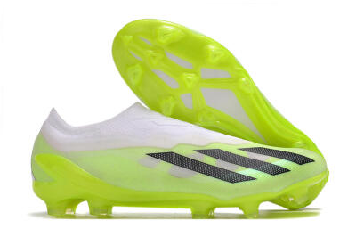 Men's Adidas X Crazyfast.1 LL FG Football Boots - Green/Black/White