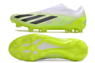 Men's Adidas X Crazyfast.1 LL FG Football Boots - Green/Black/White