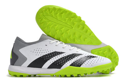Men's Adidas Predator Accuracy.3 TF Football Shoes - White/Black/Green/Grey