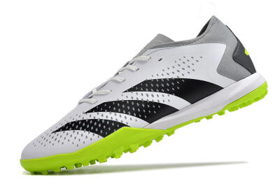 Men's Adidas Predator Accuracy.3 TF Football Shoes - White/Black/Green/Grey