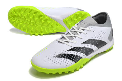 Men's Adidas Predator Accuracy.3 TF Football Shoes - White/Black/Green/Grey