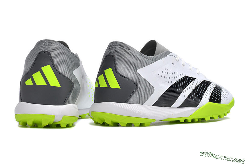 Men's Adidas Predator Accuracy.3 TF Football Shoes - White/Black/Green/Grey 6
