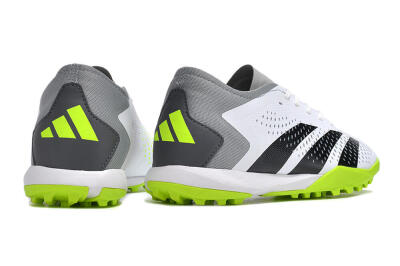 Men's Adidas Predator Accuracy.3 TF Football Shoes - White/Black/Green/Grey