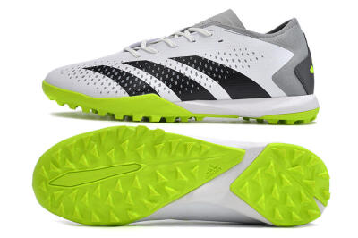 Men's Adidas Predator Accuracy.3 TF Football Shoes - White/Black/Green/Grey
