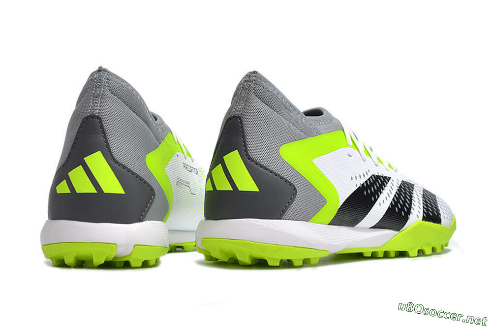 Men's Adidas Predator Accuracy.3 TF Football Shoes - White/Black/Green/Grey 6
