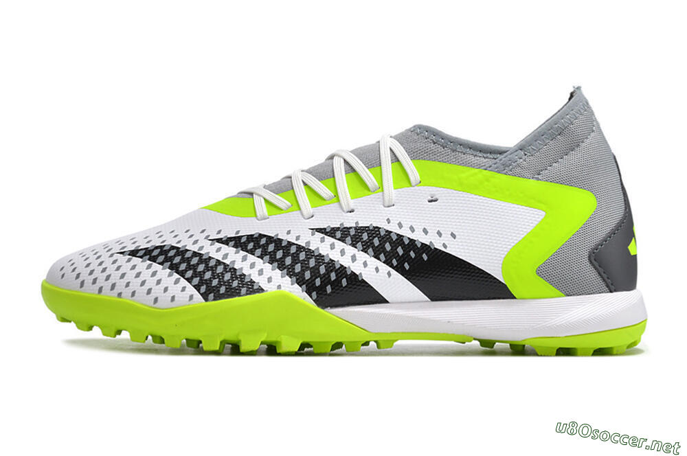 Men's Adidas Predator Accuracy.3 TF Football Shoes - White/Black/Green/Grey 0