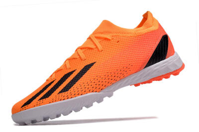 Men's Adidas X Speedportal.3 TF Football Shoes - Orange/Black/White