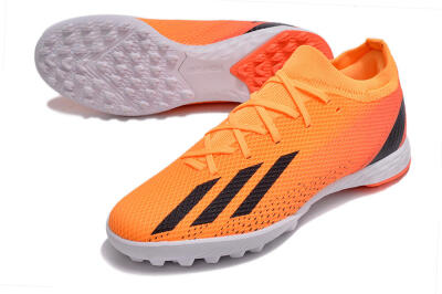 Men's Adidas X Speedportal.3 TF Football Shoes - Orange/Black/White