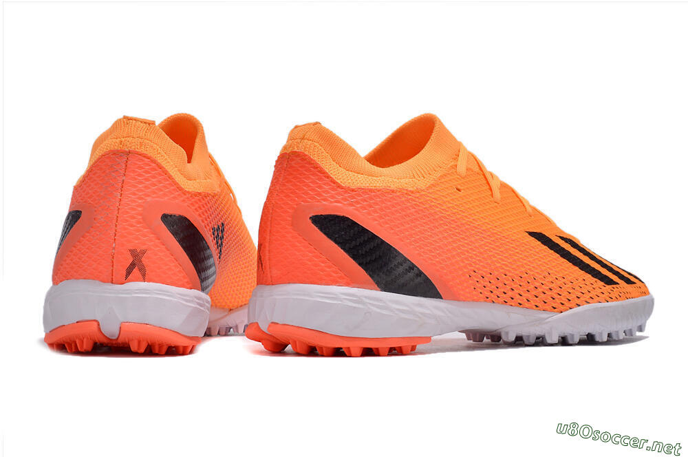 Men's Adidas X Speedportal.3 TF Football Shoes - Orange/Black/White 5