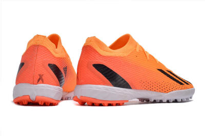 Men's Adidas X Speedportal.3 TF Football Shoes - Orange/Black/White