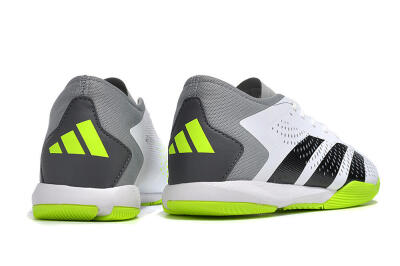 Men's Adidas Predator Accuracy.3 IC Football Shoes - White/Black/Green/Grey