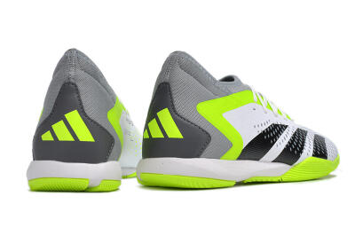 Men's Adidas Predator Accuracy.1 IC Football Shoes - White/Black/Green/Grey