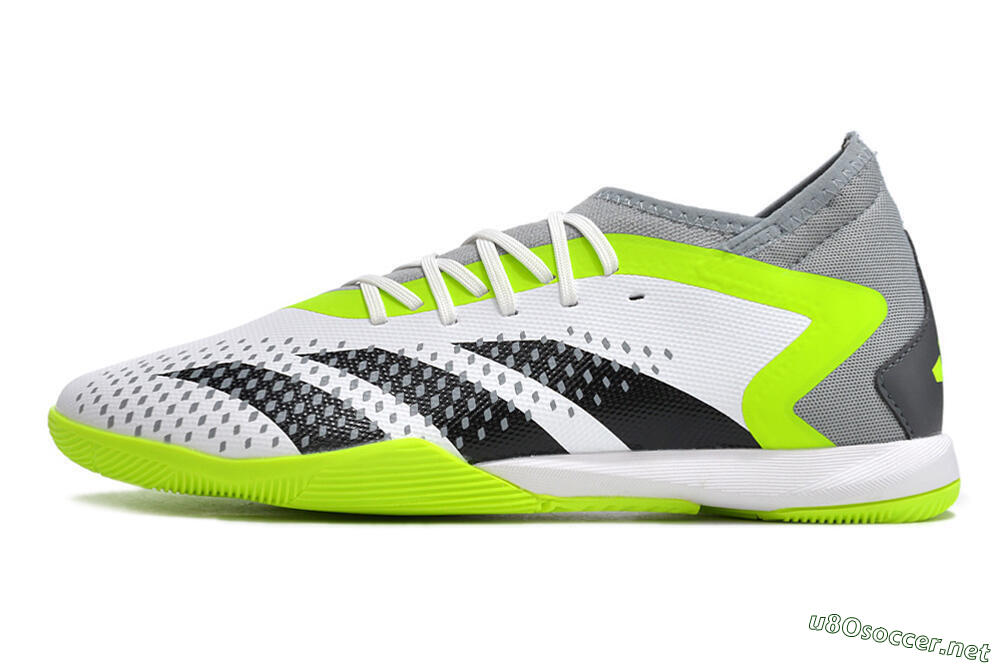 Men's Adidas Predator Accuracy.1 IC Football Shoes - White/Black/Green/Grey 0
