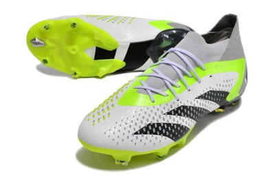 Men's Adidas Predator Accuracy.1 FG Football Boots - White/Black/Green/Grey