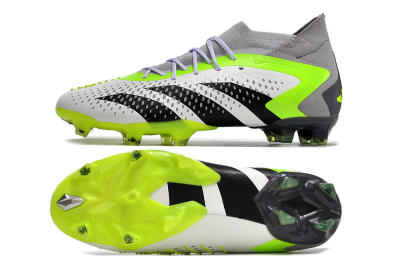 Men's Adidas Predator Accuracy.1 FG Football Boots - White/Black/Green/Grey
