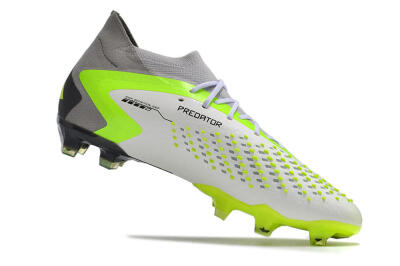 Men's Adidas Predator Accuracy.1 FG Football Boots - White/Black/Green/Grey