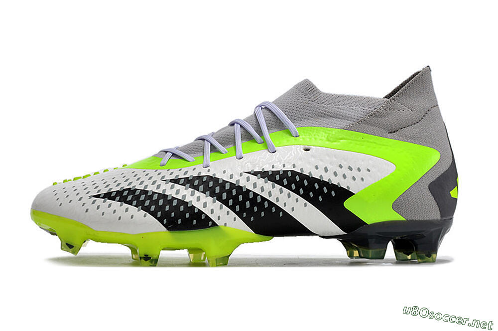 Men's Adidas Predator Accuracy.1 FG Football Boots - White/Black/Green/Grey 0