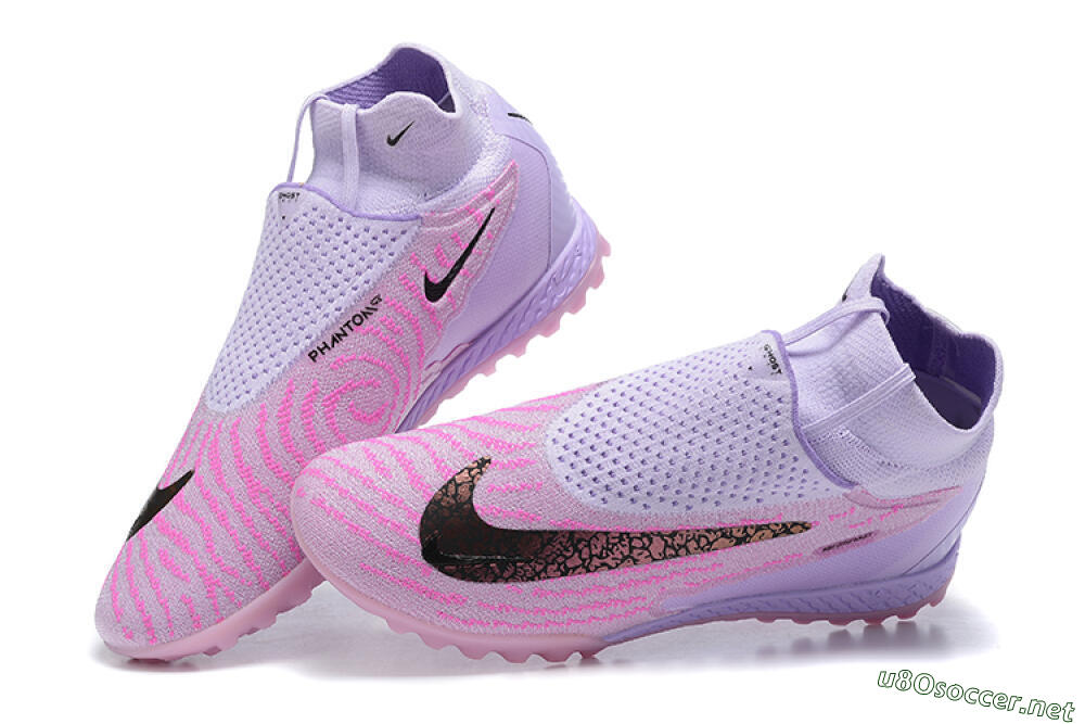 Men's Nike Phantom GX Elite DF TF Football Shoes - Purple/Pink/Black 5