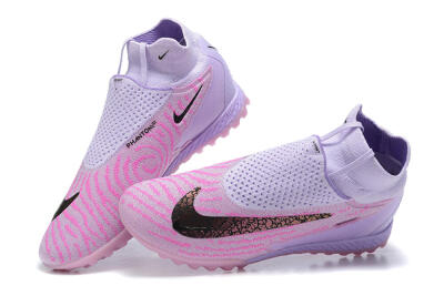 Men's Nike Phantom GX Elite DF TF Football Shoes - Purple/Pink/Black