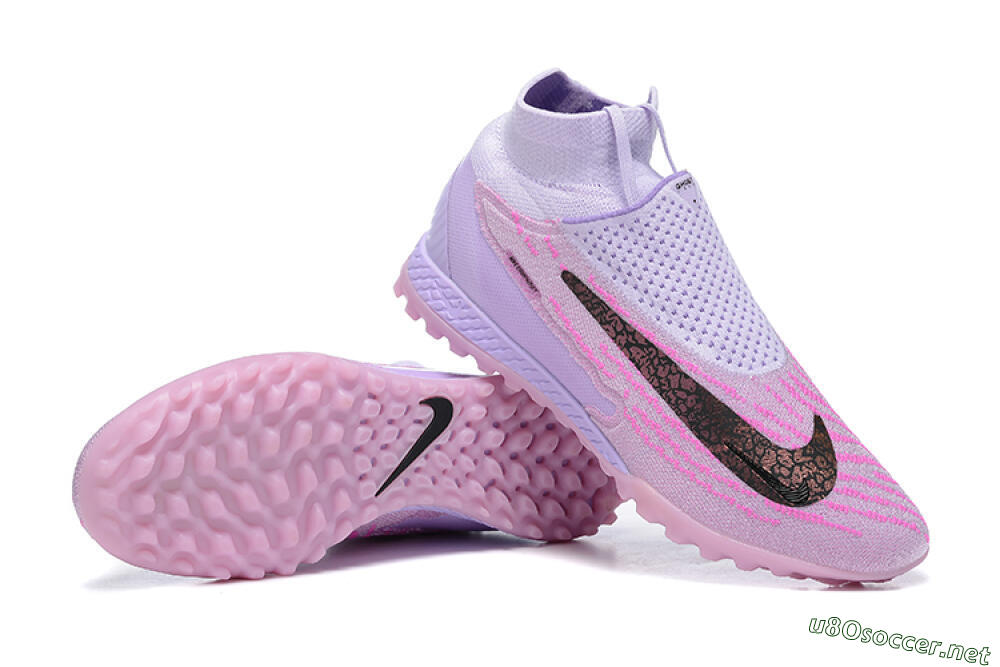 Men's Nike Phantom GX Elite DF TF Football Shoes - Purple/Pink/Black 4