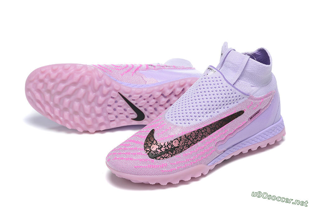 Men's Nike Phantom GX Elite DF TF Football Shoes - Purple/Pink/Black 3