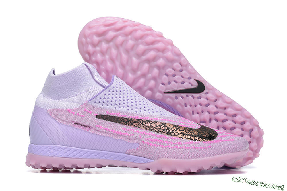 Men's Nike Phantom GX Elite DF TF Football Shoes - Purple/Pink/Black 2