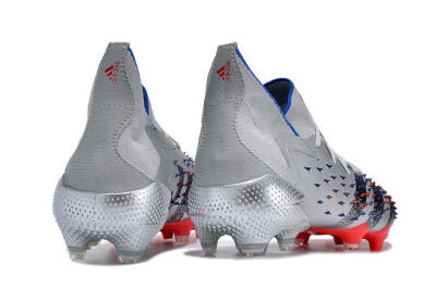 Men's Adidas Predator Freak.1 FG Football Boots - Sliver/Black/Red