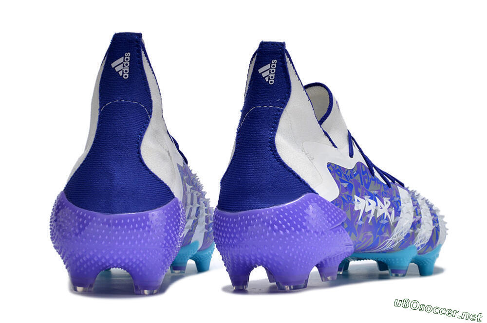 Men's Adidas Predator Freak.1 FG Football Boots - Purple/White/Blue 6