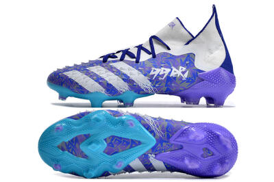 Men's Adidas Predator Freak.1 FG Football Boots - Purple/White/Blue