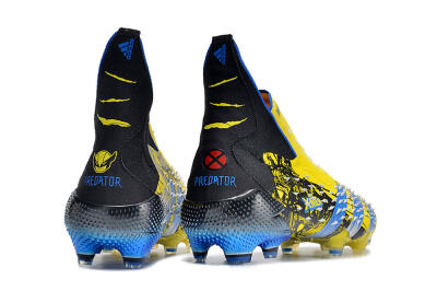 Men's Adidas Predator Freak+ FG Football Boots - Yellow/Blue/Black