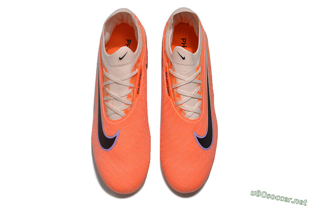 Unisex Nike Phantom GX Elite FG Football Boots - Orange/Black/Purple 4