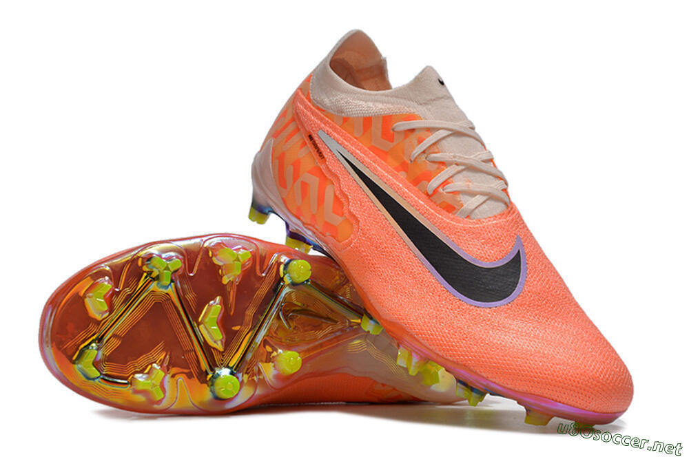 Unisex Nike Phantom GX Elite FG Football Boots - Orange/Black/Purple 3