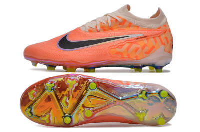 Unisex Nike Phantom GX Elite FG Football Boots - Orange/Black/Purple