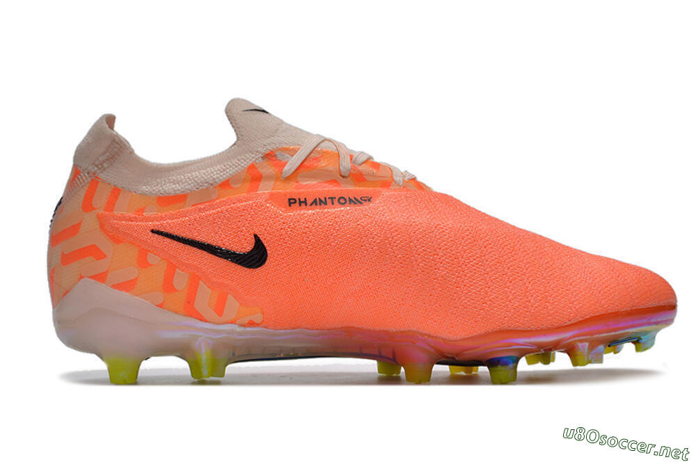 Unisex Nike Phantom GX Elite FG Football Boots - Orange/Black/Purple 7